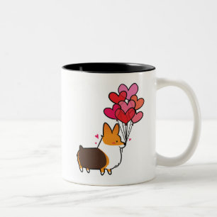 Tasse tricolore rouge CorgiThings de corgi