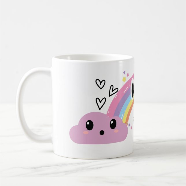 Tasse 'Trinke unter dem Regenbogen' (Links)