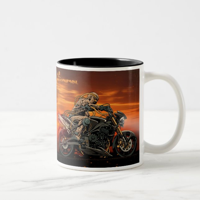 Tasse triple de moto (Droit)