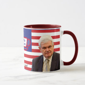 Tasse Triton et thé - rouges, blancs, et bleu