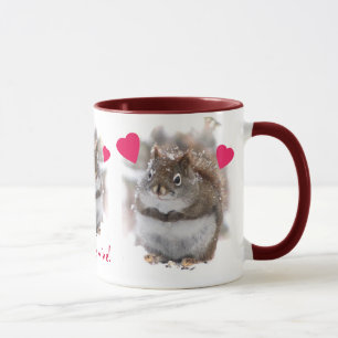 Tasse Trois écureuils doux Valentine
