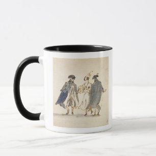 Tasse Trois figures masquées dans le costume de carnaval