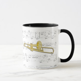 Tasse - trombone (valved) avec la musique de
