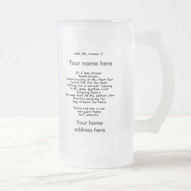 Tasse trop ivre (Droit)