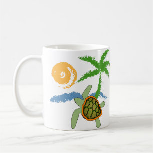 Tasse tropicale de tortue de mer