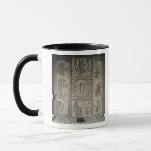 Tasse Trottoir de mosaïque de la villa romaine au bas