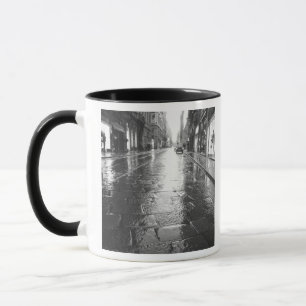 Tasse Turin Italie, Soirée de rue humide