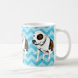 Tasse turquoise monochromatique de Terrier de