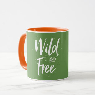 Tasse Typographie sauvage et libre