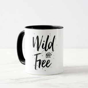 Tasse Typographie sauvage et libre