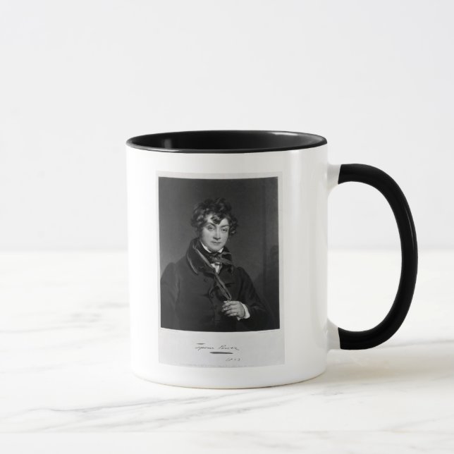 Tasse Tyrone Power, gravé par des sables de James, (Droite)