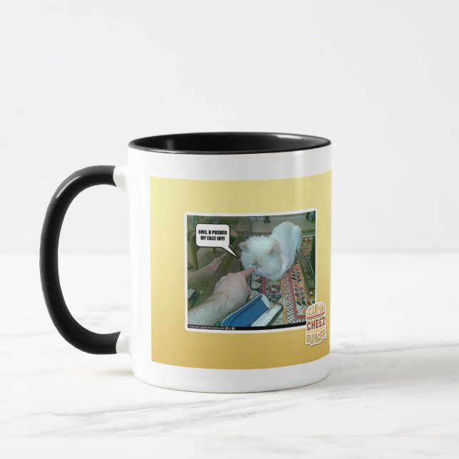 Tasse U a poussé mon visage dedans ! (Gauche)