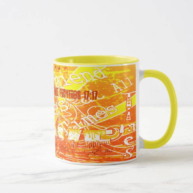 Tasse Un Ami Aime En Tout Temps... - Customisé (Droite)