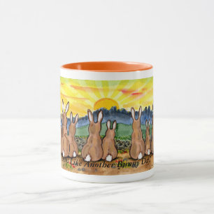 Tasse Un "autre jour de lapin", lapins observant la
