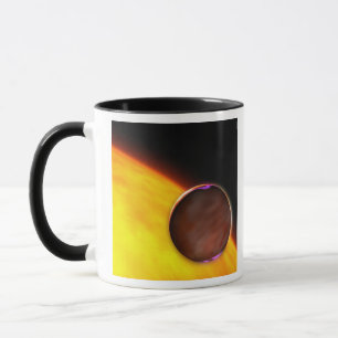 Tasse Un plan rapproché d'une planète extrasolar