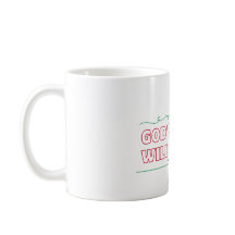 Tasse und Botschaft der Hoffnung und Transformatio