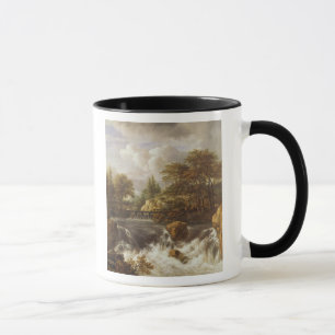 Tasse Une cascade dans un paysage rocheux, c.1660-70
