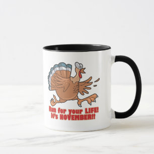 Tasse une course pour une vie drôle de dindon