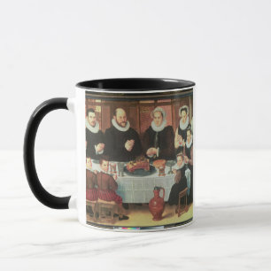 Tasse Une famille disant la grâce avant le repas, 1585