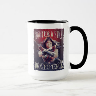 Tasse Une Femme Qui Se Bat Pour La Justice