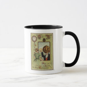 Tasse Une femme regarde un homme Citrouille dans le miro