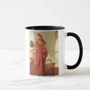 Tasse Une fille de danse indienne avec un narguilé, 177
