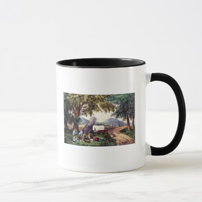 Tasse Une halte par le bord de la route (Droite)