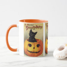 Une joyeuse Halloween par Ellen Clapsaddle, Chat V