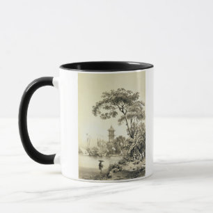Tasse Une pagoda sur le canal de Macao-Canton, plaquent