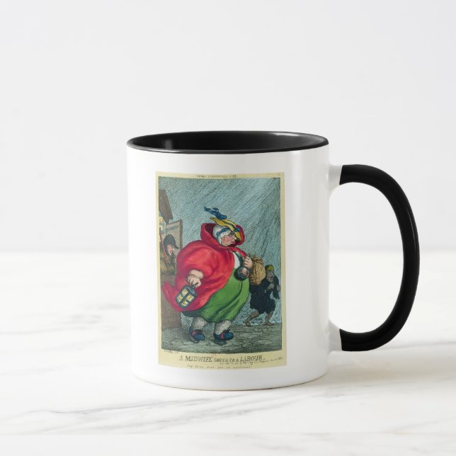 Tasse Une sage-femme allant à un travail, 1811 (Droite)