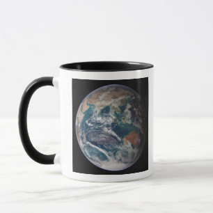 Tasse Une vue complète de la Terre montrant les données