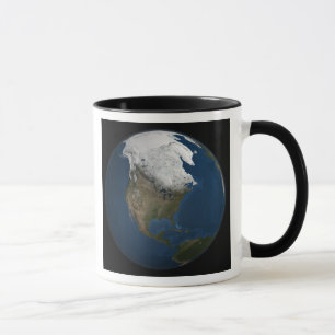 Tasse Une vue globale au-dessus de l'Amérique du Nord