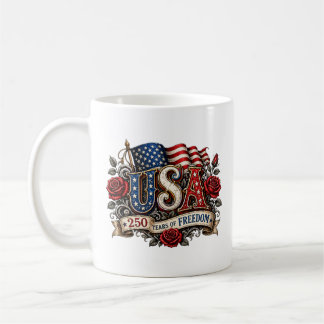 Tasse USA 250 ans de liberté – A patriotique vinta