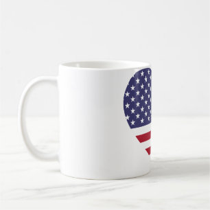 Tasse USA-Flagge mit Liebe