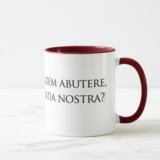 Tasse Usque de Quo, lecteur d'o ? (Droite)