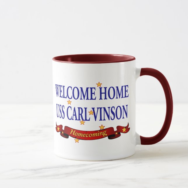 Tasse USS Carl Vinson à la maison bienvenu (Droite)
