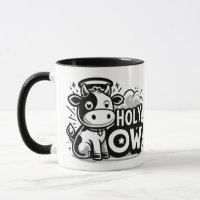 Tasse Vache Ange Mignonne Sainte Vache – Drôle Noi