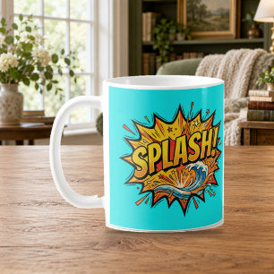 Tasse vague Pop Art de la bande dessinée SPLASH