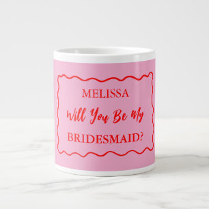 Tasse vague rétro Proposition demoiselle d'honneur