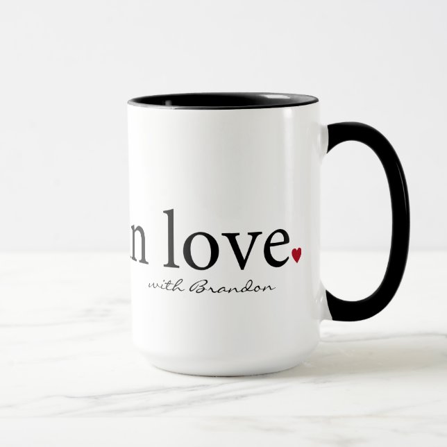 Tasse Valentine Mug, cadeau personnalisé Valentine (Droite)