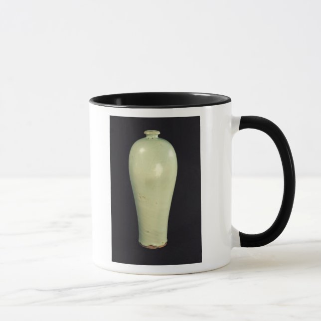 Tasse Vase à juin "Meiping" avec un lustre bleu-vert (Droite)
