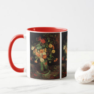 Tasse Vase avec Zinnias et Geraniums, Vincent van Gogh
