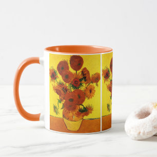 Tasse Vase Still Life avec 15 tournesols Vincent van Gog