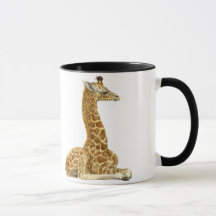 Veau de girafe - G est pour la girafe