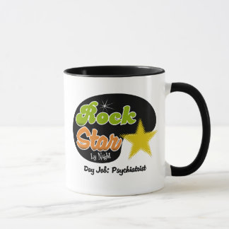 Tasse Vedette du rock par nuit - psychiatre du travail