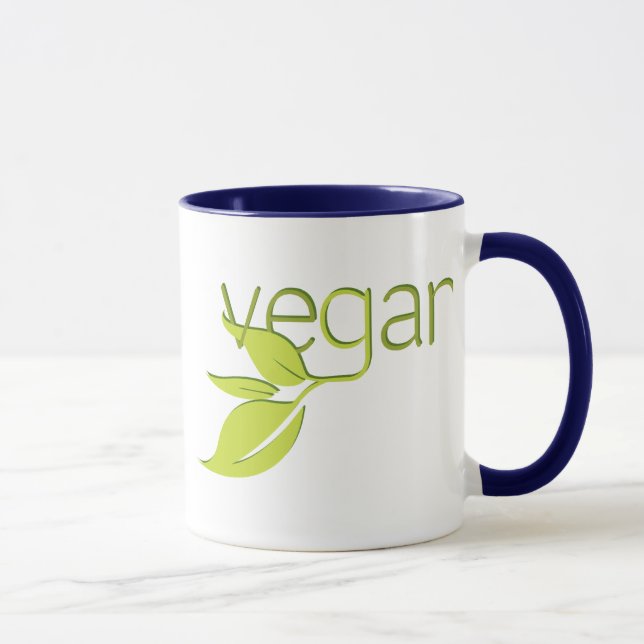 Tasse Végétalien feuillu (Droite)