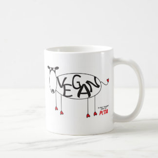 Tasse végétalienne de vache