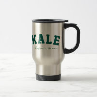 Tasse végétalienne nommée faite sur commande de