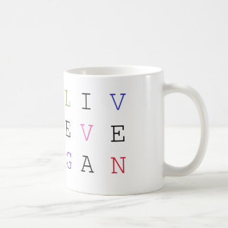 Tasse végétalienne vivante