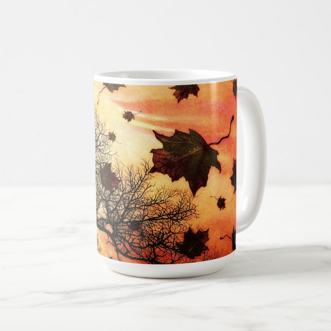 Tasse venteuse de jour d'automne (Devant droit)